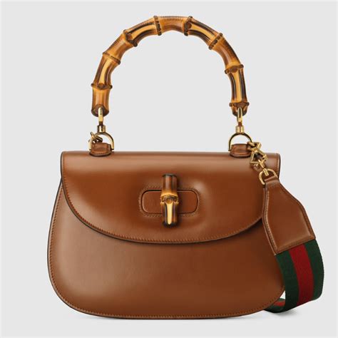 gucci nymphaea bamboo small leather tote|Gucci Bamboo 1947 Collection .